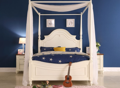 Himmelbett Echtes Holz Bett Design Luxus Betten Klassische Schlfzimmer Möbel Neu