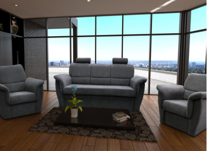 Sofagarnitur 3+1+1 sitzer bettfunktion bettkasten polstergarnitur sofa couch neu 