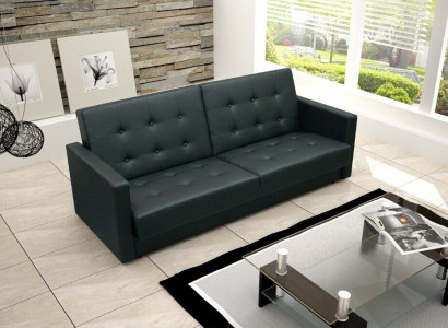 Schlafsofa Polster Garnitur Bettfunktion 3 Sitz Neu Stoff Sofa Couch Textil