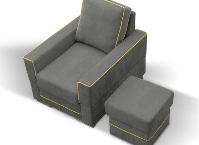 Sofa 1 Sitzer Couch Designer Textil Sofas Polster Neu Moderner Sessel