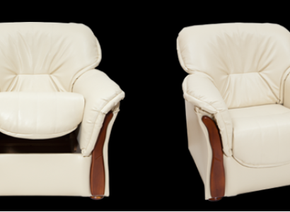 Klassischer Sessel Fernseh Sofa 1 Sitzer Couch Designer Textil Sofas Polster 
