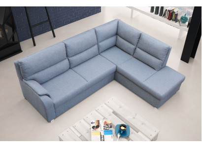 Sofa Schlafsofa Designer Sofa mit Bettfunktion + Bettkasten Ecksofa Couch -NEU!