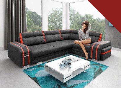 Sofa Schlafsofa Designer Sofa mit Bettfunktion - Bettkasten Ecksofa Couch Sofas