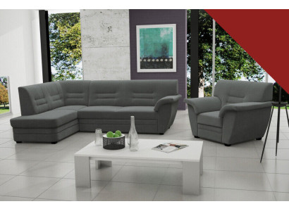 Sofa Schlafsofa Designer Sofa mit Bettfunktion + Bettkasten Ecksofa Couch NEU
