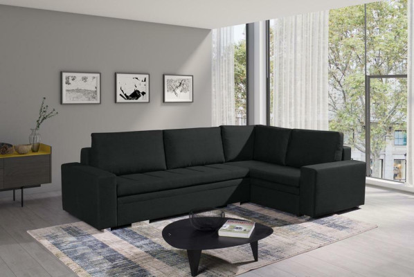 Moderne Ecksofa Wohnzimmer Textil Stoff Schlafsofa Couch Wohnlandschaft Polster