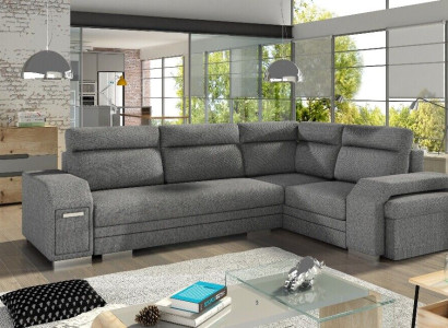Wohnlandschaft Ecksofa Bettkasten Schlafsofa Sofa Polstersofa Eck Sofas Couch