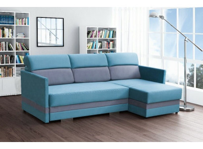 Sofa Schlafsofa Designer Sofa mit Bettfunktion + Bettkasten Ecksofa Couch NEU