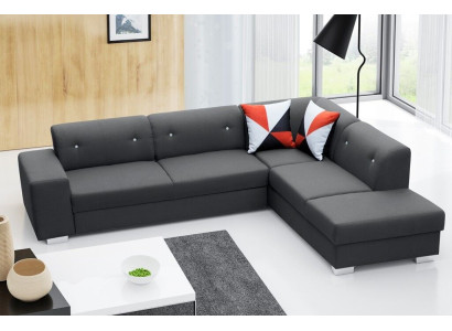 Sofa Schlafsofa Designer Sofa mit Bettfunktion + Bettkasten Ecksofa Couch NEU