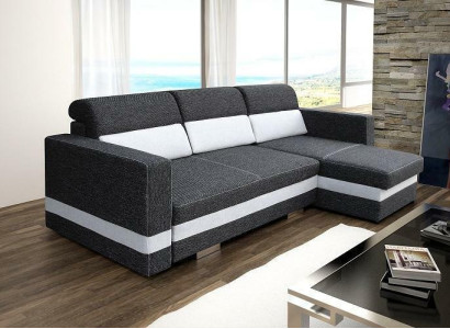 Schlafsofa Eck Sofa Couch Polster Eck Bettfunktion Neu Schlaffunktion Garnitur