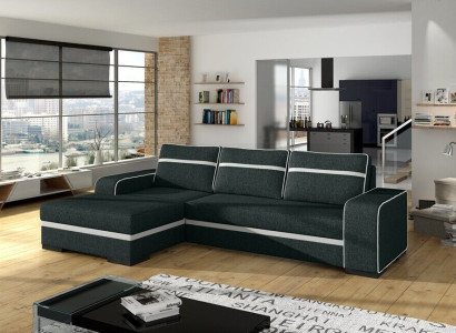 Schlafsofa Eck Sofa Couch Polster Eck Garnitur Schlaffunktion Bettfunktion