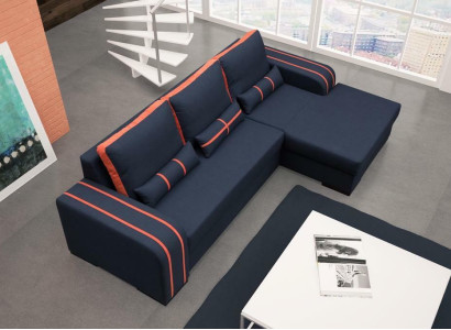 Schlafsofa Ecksofa Sofas Couch mit Bettfunktion und Polsterung - Moderne Garnitur mit Schlaffunktion
