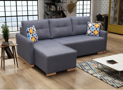 Sofa Designer Schlafsofa Sofa mit Bettfunktion - Bettkasten Couch Ecksofa