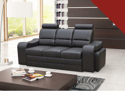 Schlafsofa Klappcouch 3-Sitzer Schlaffunktion + Bettkasten Couch Sofa Klappsofa