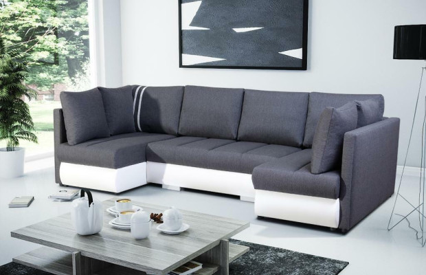 XXL Wohnlandschaft Sofa Couch Polster Garnitur Ecke Designer U-Form Ecksofa Neu