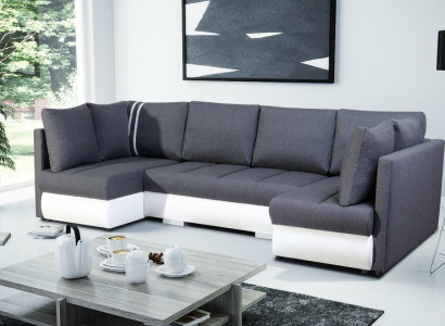 XXL Wohnlandschaft Sofa Couch Polster Garnitur Ecke Designer U-Form Ecksofa Neu