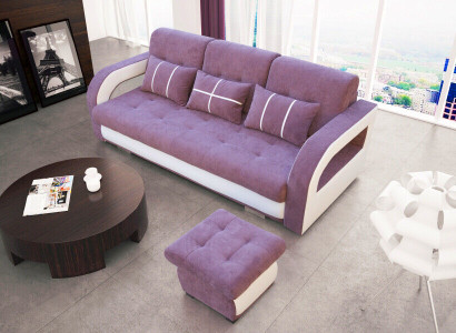 Schlafsofa Klappcouch 3-Sitzer Schlaffunktion + Bettkasten Couch Sofa Klappsofa