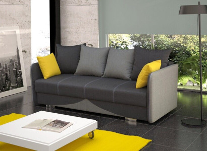 Textil Polster Stoff Garnitur Bettfunktion Schlafsofa Neu 3 Sitz Sofa Couch