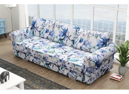 Couch Schlafsofa Sofa Blumen Wohnlandschaft Bettkasten Couchen Sofa