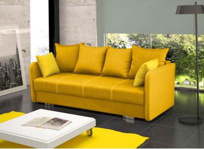 Schlafsofa Klappcouch 3-Sitzer Schlaffunktion + Bettkasten Couch Sofa Klappsofa