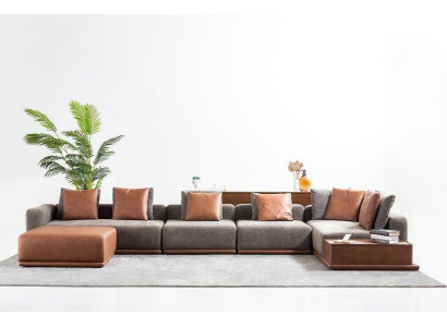 Polstersofa Eckgarnitur Ecksofa L Form Stoffsofa Couch Modern Sofa Grau