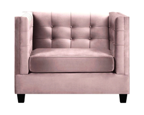 Sessel Chesterfield Textil Stoff Kreative Möbel Neu Modern Wohnzimmer Lila