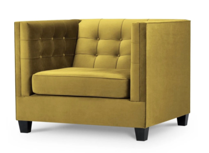 Sessel Chesterfield Textil Stoff Beige Kreative Möbel Neu Wohnzimmer Modern neu