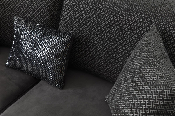  Luxus Sofa Dreisitzer 3 Sitzer Sofas Wohnzimmer Gebogene Couch Stoff Design Neu