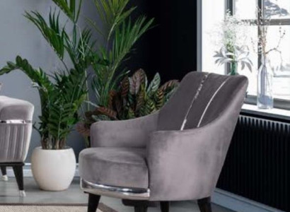 Sessel Einsitzer Sofas Wohnzimmer Textil Stoff Möbel Farbe Grau