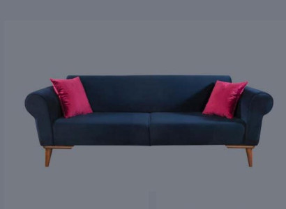 Moderner Sofa 3 Sitzer Textil Couch Dreisitzer Polster Möbel Stoff
