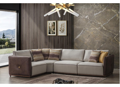 Ecksofa Sofas L-Form Sofa Eck Wohnzimmer Design Eckgarnitur Luxus Couch Möbel