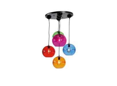 Design Leuchte Kronleuchter Decken Lampen Modern Silber Wandleuchte Luster Bunt