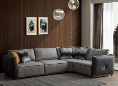 Wohnzimmer Ecksofa Sofas L-Form Sofa Ecke Stoffsofa Luxus Stoff Eckgarnitur Neu