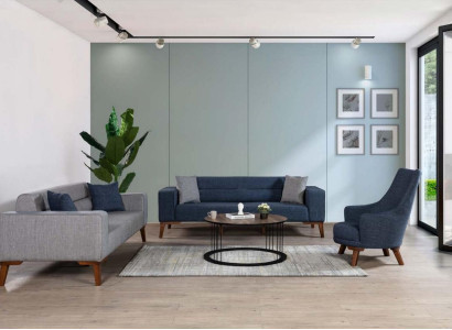 Sofas Moderner Garnitur 331 Sitz Textil komplette Garnituren Möbel