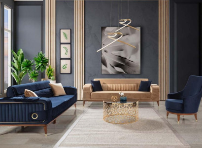 Luxus Sofagarnitur 3+3+1 Sitzer Set Design Sofa Polster Couch Modern