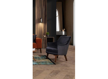 Design Wohnzimmer Sessel 1 Sitz Modernes Stoff Polyester Farbe Grau