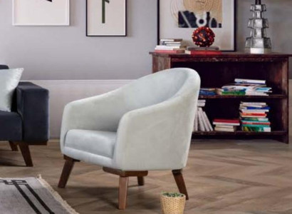 Polster Designer Textil 1 Sitzer holz Polster Sitz Couchen Neu Sessel Modern