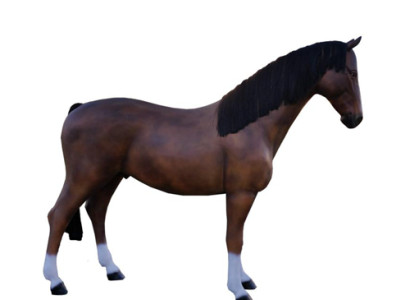 Pferd Lebensgroße Figur Dekoration Statuen Skulptur Garten Deko Figuren 250cm