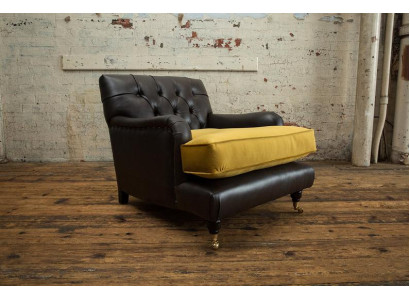 Lounge Sofa Sessel Club Relax Couch Polster Stuhl 1 Sitzer Fernseh Chesterfield