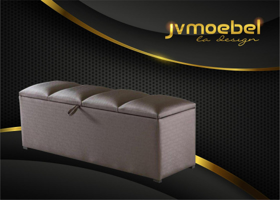 Truhe Aufbewahrung Box Luxus Schlafzimmer Hocker Textil Fußhocker 100x60x40 neu