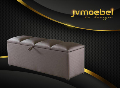 Truhe Aufbewahrung Box Luxus Schlafzimmer Hocker Textil Fußhocker 100x60x40 neu