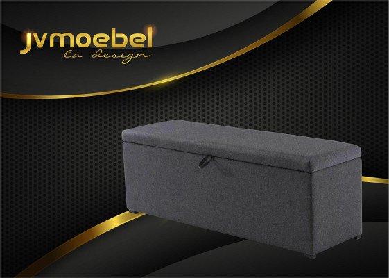 Truhe Aufbewahrung Box Luxus Schlafzimmer Hocker Textil Fußhocker 120x60x40cm