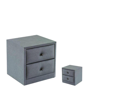 Nachttisch Textil Polster Möbel Nachttische Konsolen Schlafzimmer Design Stoff