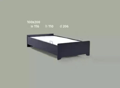 Bett Einzelbett Betten Schlafzimmer Kinderzimmer Bettgestell 100x200cm