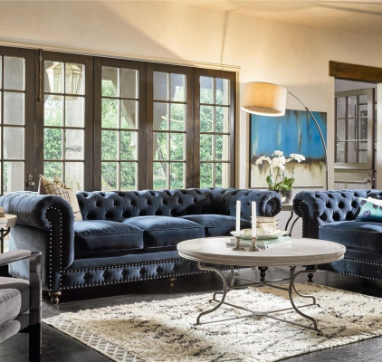 Chesterfield Sofa Couchen Polster Garnitur Couch Polster Stoff Leder