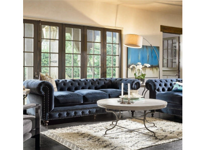 Chesterfield Sofa Couchen Polster Garnitur Couch Polster Stoff Leder