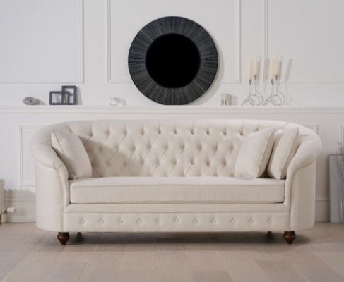 Beige Royal Couch - Luxus Chesterfield Möbel Polster Design Möbel