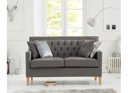 Chesterfield Sofa Couchen Polster Garnitur Couch Polster Stoff 2 Sitz