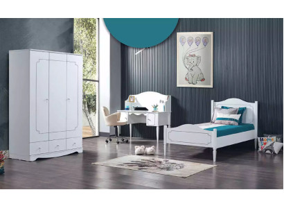 Jugend weiß Kinderbett Kinderdesign modernes Bett Kinderzimmer