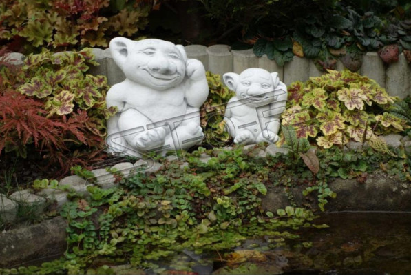 Troll 26cm Skulptur Design Figur Statue Garten Figuren Statuen Skulpturen 101008