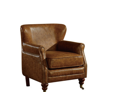 Chesterfield Ohrensessel Braun Leder Sofagarnitur Sessel Couch Ledersofa Neu